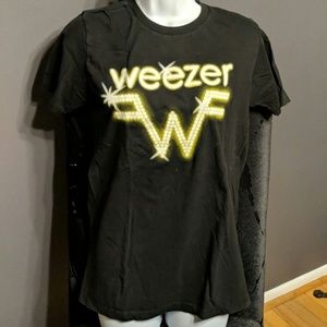 Small Black Weezer Band T-shirt